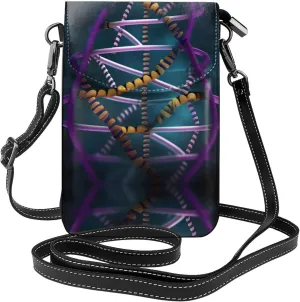 Dna Chain Photo Crossbody Bag For Women Leather Cellphone Shoulder Purses Fashion Travel Designer Wallet