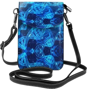 Dna Chain Photo Crossbody Bag For Women Leather Cellphone Shoulder Purses Fashion Travel Designer Wallet