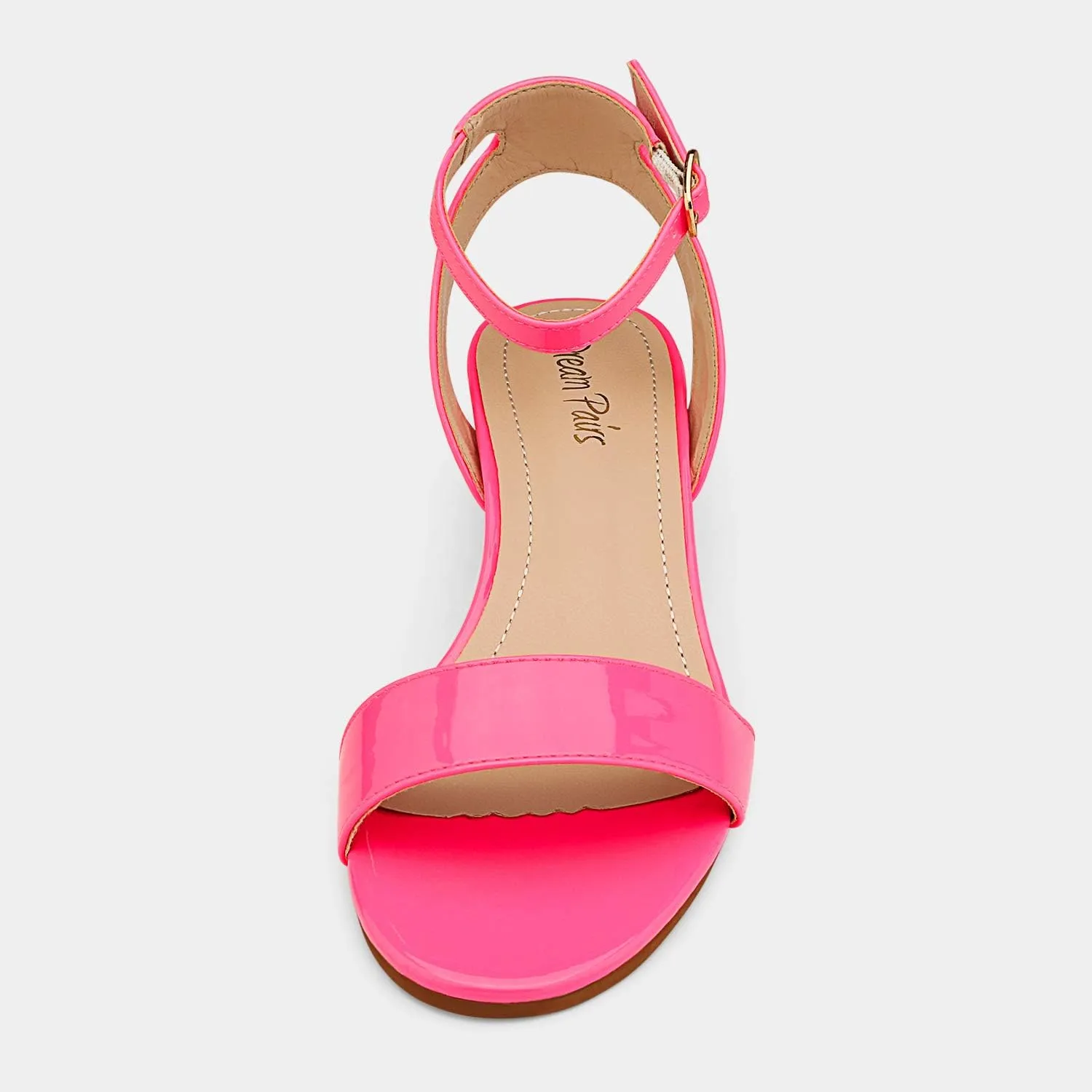 DREAM PAIRS Women's Open Toe Ankle Strap Low Block Chunky Heels Sandals Party Dress Pumps Shoes