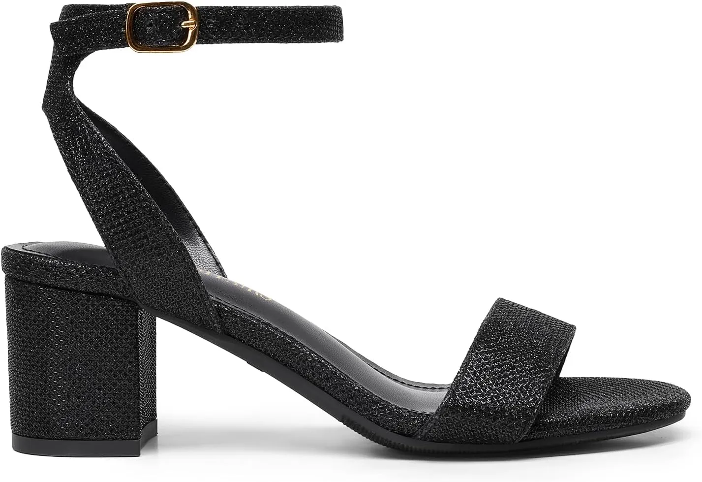 DREAM PAIRS Women's Open Toe Ankle Strap Low Block Chunky Heels Sandals Party Dress Pumps Shoes