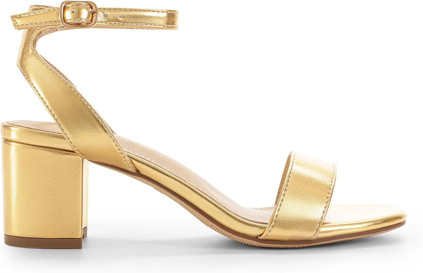 DREAM PAIRS Women's Open Toe Ankle Strap Low Block Chunky Heels Sandals Party Dress Pumps Shoes