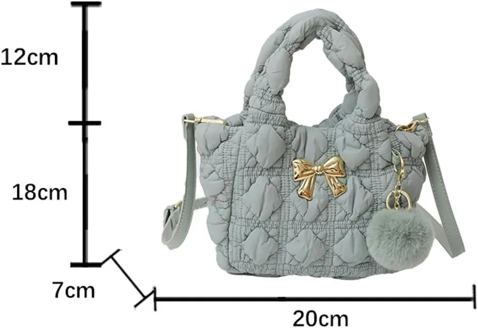 Epsion Crossbody Bag Handbag for Women Nylon Slouchy Bag Shoulder Vegan Leather Trendy Purse Removable Strap Work Dating