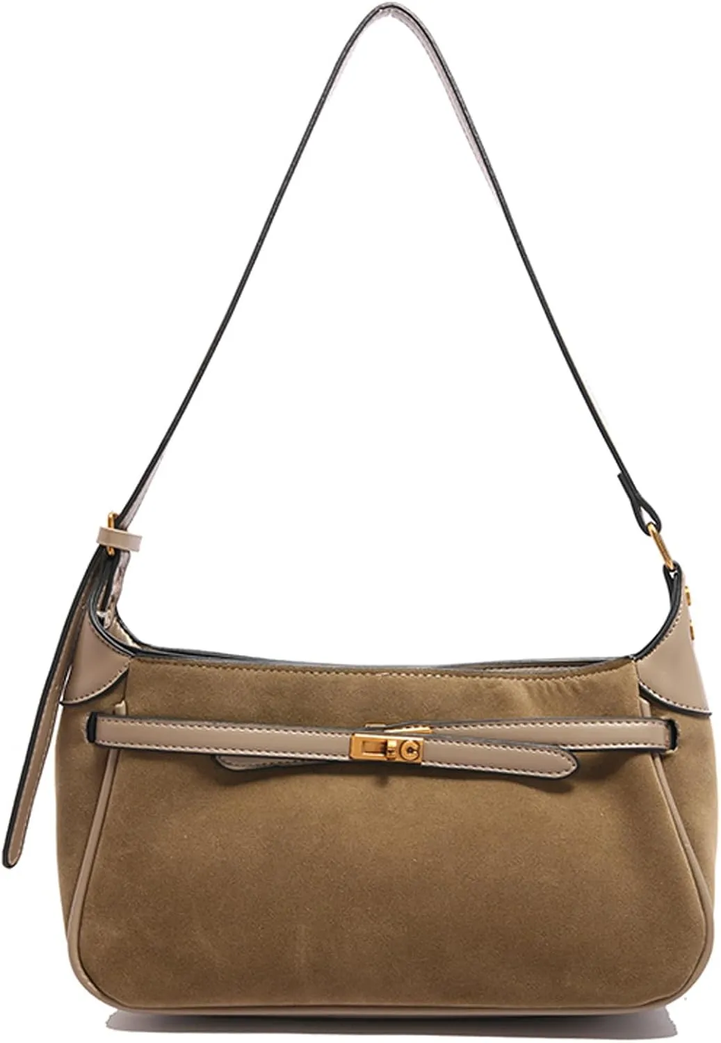 Eslcorri Women Small Shoulder Bag Faux Suede Ladies Hobo Purse Fall Elegant Everyday Handbag Cute Tote Bag Armpit Phone Purse