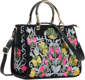 EXOTIC® Party Wedding collection embroidered velvet fabric hand bag for women