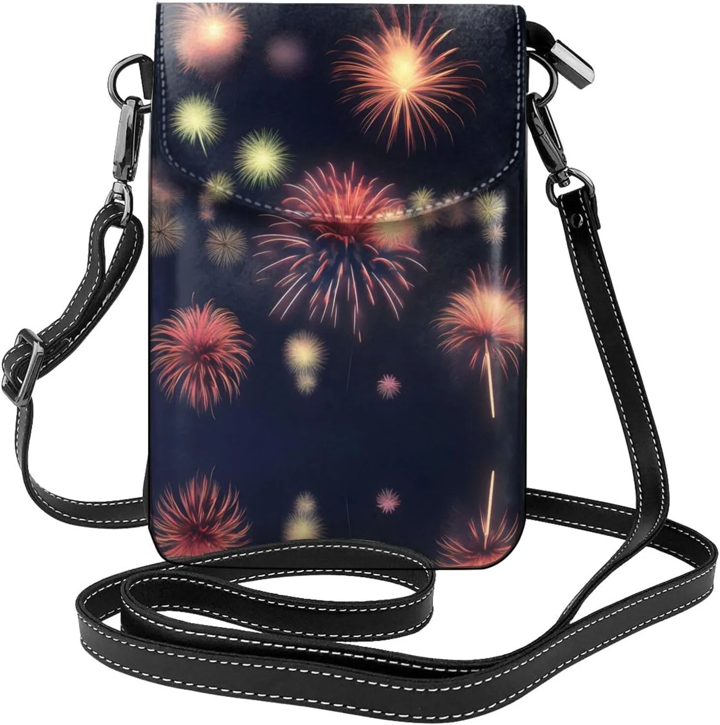 Explosion Firework 3d Crossbody Bag For Women Leather Cellphone Shoulder Purses Fashion Travel Designer Wallet