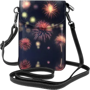 Explosion Firework 3d Crossbody Bag For Women Leather Cellphone Shoulder Purses Fashion Travel Designer Wallet