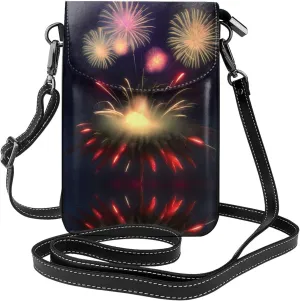 Explosion Fireworks 3d Crossbody Bag For Women Leather Cellphone Shoulder Purses Fashion Travel Designer Wallet