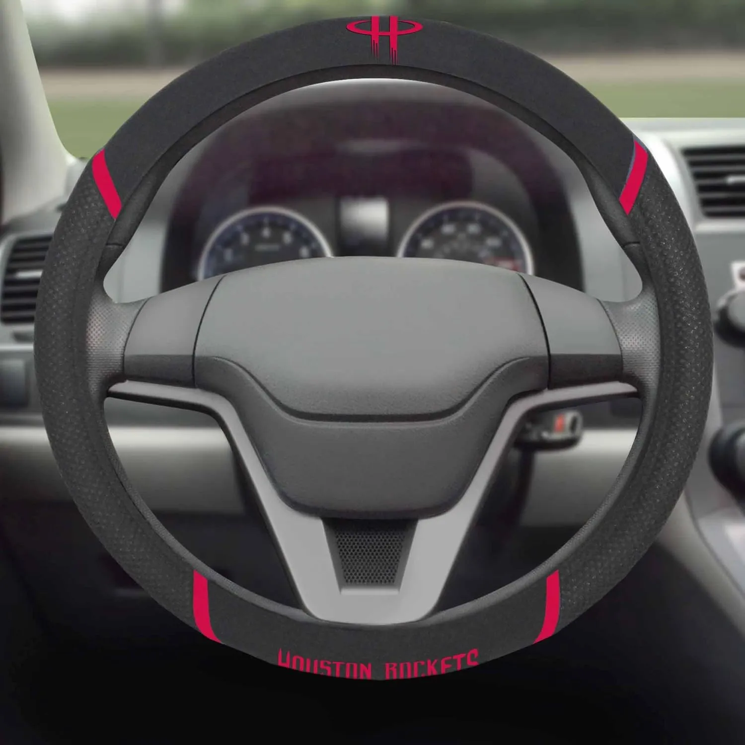 FANMATS NBA Unisex-Adult Embroidered Steering Wheel Cover