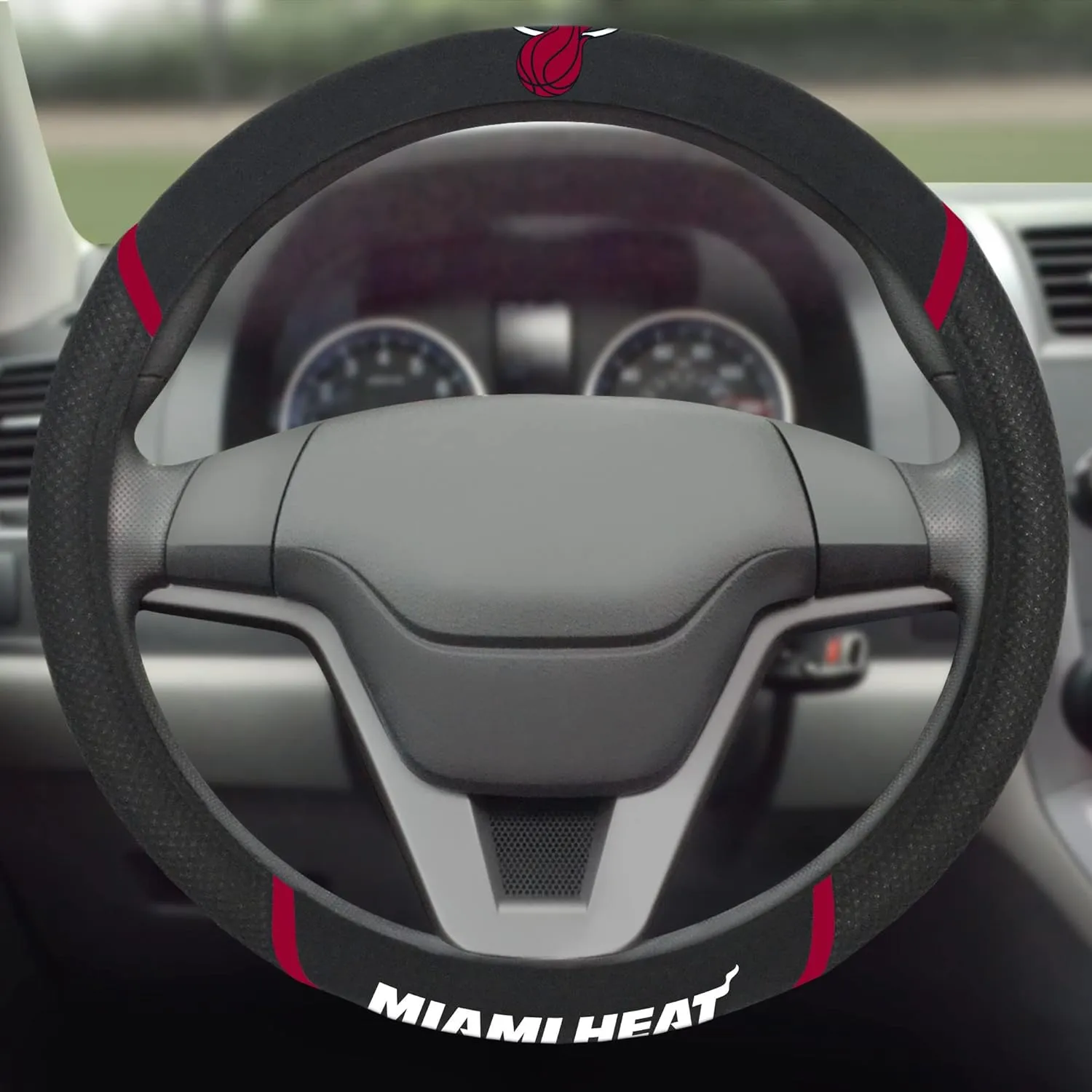 FANMATS NBA Unisex-Adult Embroidered Steering Wheel Cover