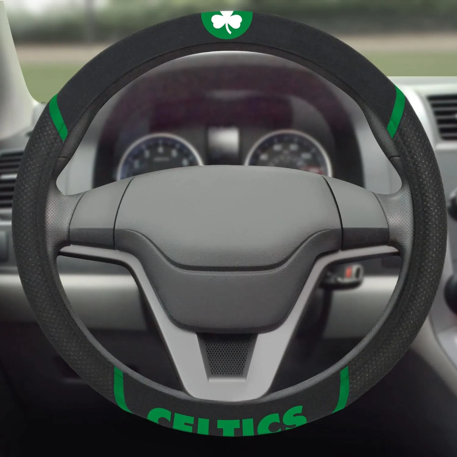 FANMATS NBA Unisex-Adult Embroidered Steering Wheel Cover