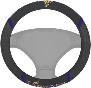FANMATS NFL Unisex-Adult Embroidered Steering Wheel Cover