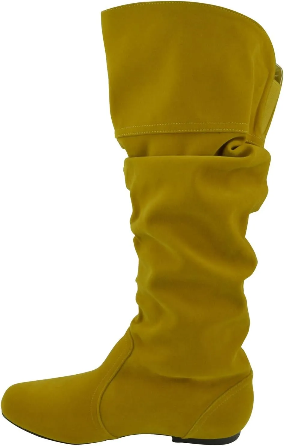 Fashion Knee High Perforated Women Boots Faux Leather