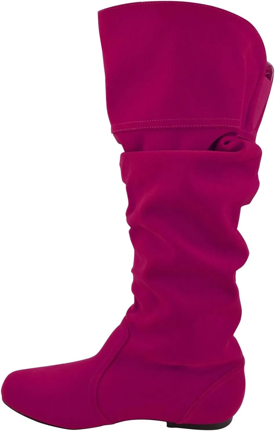Fashion Knee High Perforated Women Boots Faux Leather