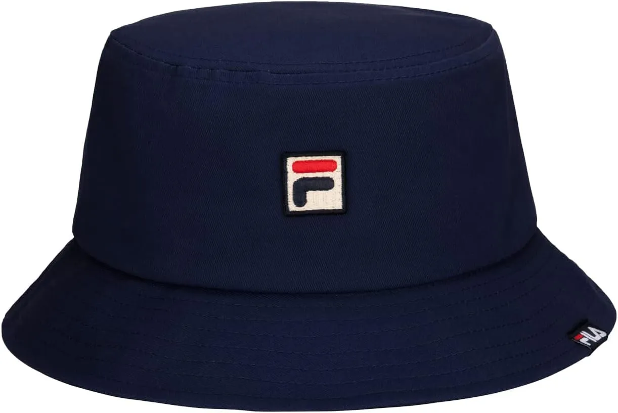 Fila Unisex Heritage F-Box Patch with Pocket Bucket Hat (Peacoat)