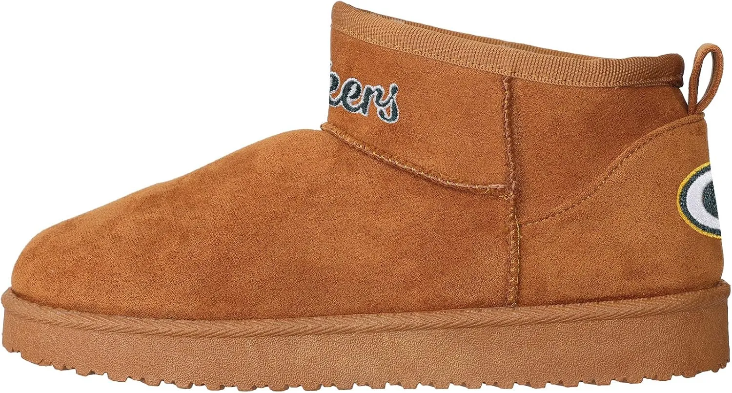 foco Womens NFL Team Logo Fuzzy Fan Boots