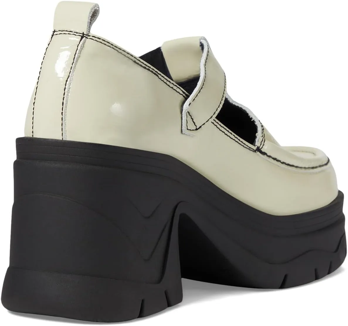 Free People Mayla Platform Mary Jane Heels for Women - Leather Upper - Synthetic Outsole - Block Heels