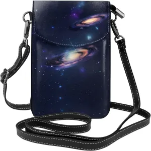 Galaxy In The Universe Crossbody Bag For Women Leather Cellphone Shoulder Purses Fashion Travel Designer Wallet