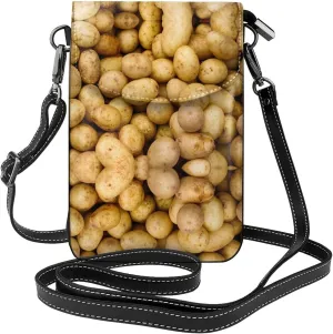 Garden Potatoes Crossbody Bag For Women Leather Cellphone Shoulder Purses Fashion Travel Designer Wallet