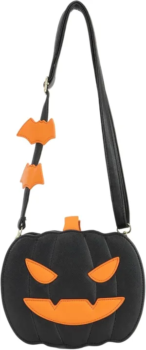 GOKTOW Novelty Pumpkin Purse,Halloween Pumpkin Crossbody Bag,Horror Halloween Funny Purses Handbags