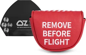 Golf Mallet Putter Covers, Remove Before Flight Magnetic Closure Premium Leather Headcovers Fits for L.A.B. Golf OZ1 MEZZ 1 MEZZ1 MAX Putter