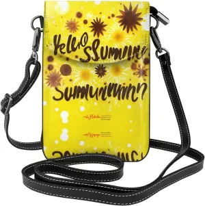 Goodlooking Hello Nice Sunshines Crossbody Bag For Women Leather Cellphone Shoulder Purses Fashion Travel Designer Wallet