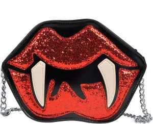 Halloween Lip Devil Purse - Novelty Halloween Lip Handbag Crossbody Bag for Women Gothic Gift Candy Shoulder Bag