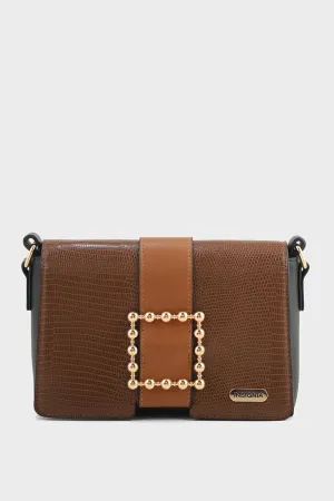 Hobo Hand Bags B15171-Brown