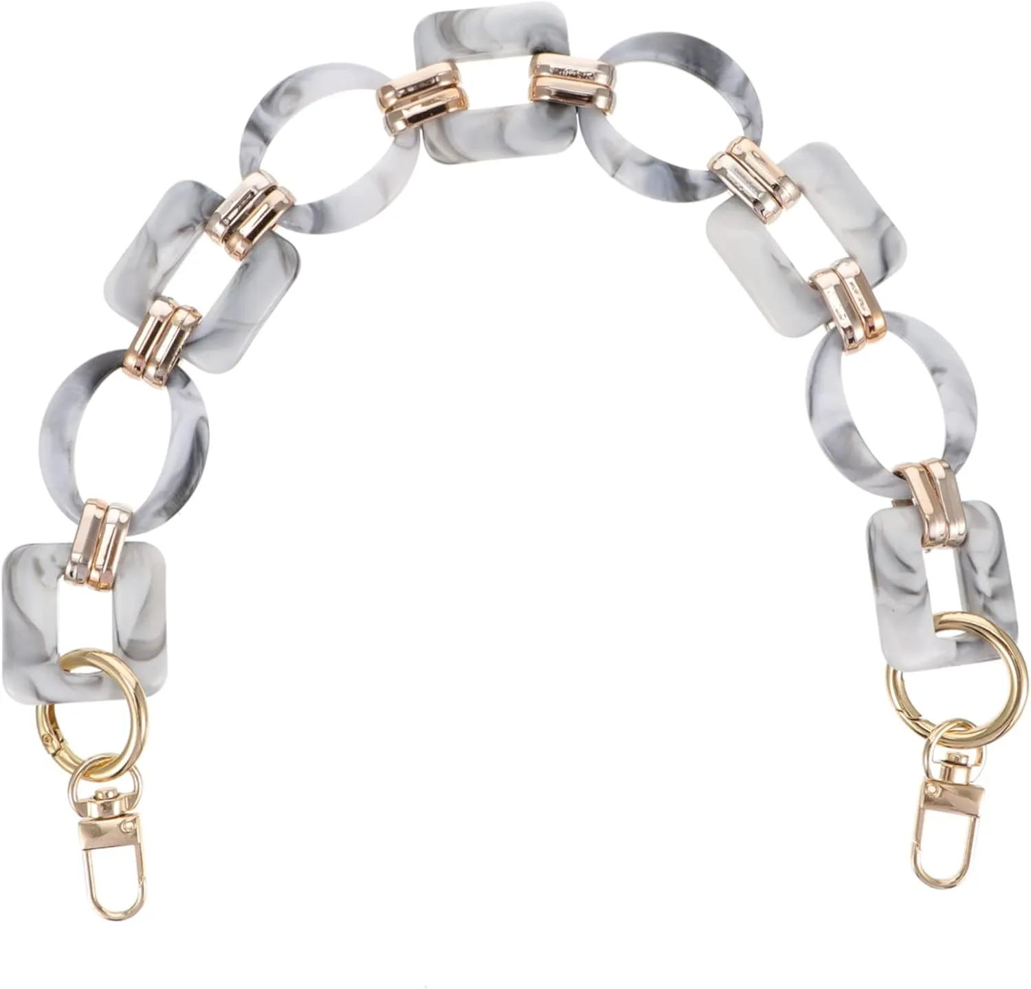HOMSFOU Retro Chain Decorative Strap for Handbags Detachable Purse Accessory Unique Bag Decoration Creative Chain for Bag Present for Friends and Family