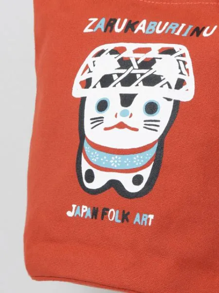 Japanese Traditional Craft Printed Bucket Tote Bag