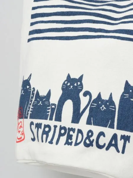 Japanese Traditional Craft Printed Bucket Tote Bag
