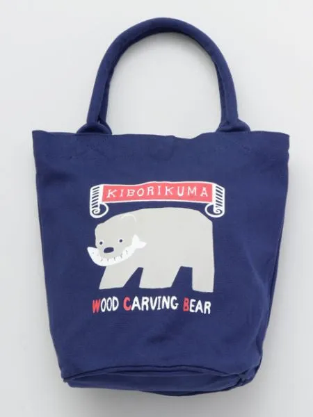 Japanese Traditional Craft Printed Bucket Tote Bag