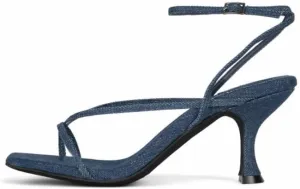 Jeffrey Campbell Womens Fluxx Strappy Thong Kitten Heels
