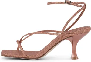 Jeffrey Campbell Womens Fluxx Strappy Thong Kitten Heels
