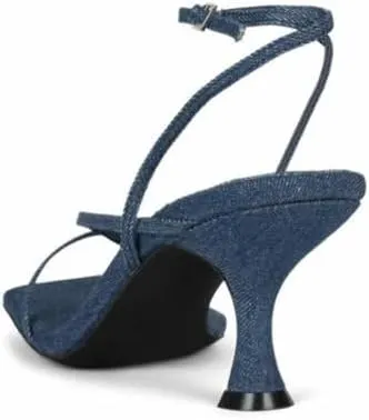 Jeffrey Campbell Womens Fluxx Strappy Thong Kitten Heels