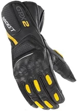 Joe Rocket GPX 2.0 Glv Bk/Ye/Wt Md