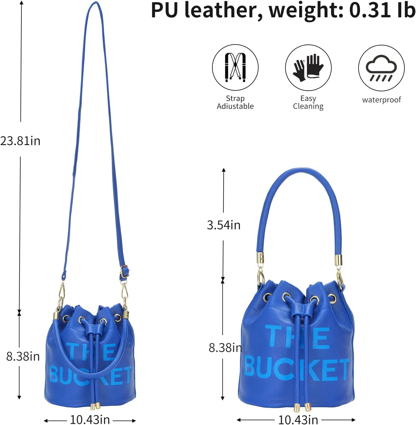 JQAliMOVV Mini Leather Bucket Bags for Women Drawstring Bucket Purse Crossbody Handbags Hobo Bag