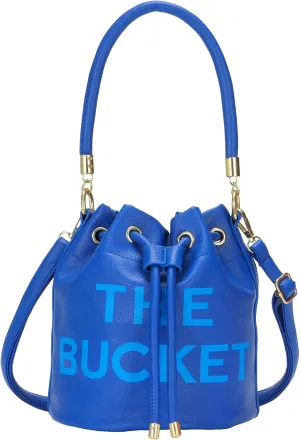 JQAliMOVV Mini Leather Bucket Bags for Women Drawstring Bucket Purse Crossbody Handbags Hobo Bag