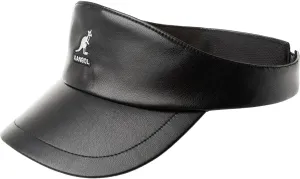 Kangol Faux Leather Visor - Deep Plum / 1SFM One Size Fits Most