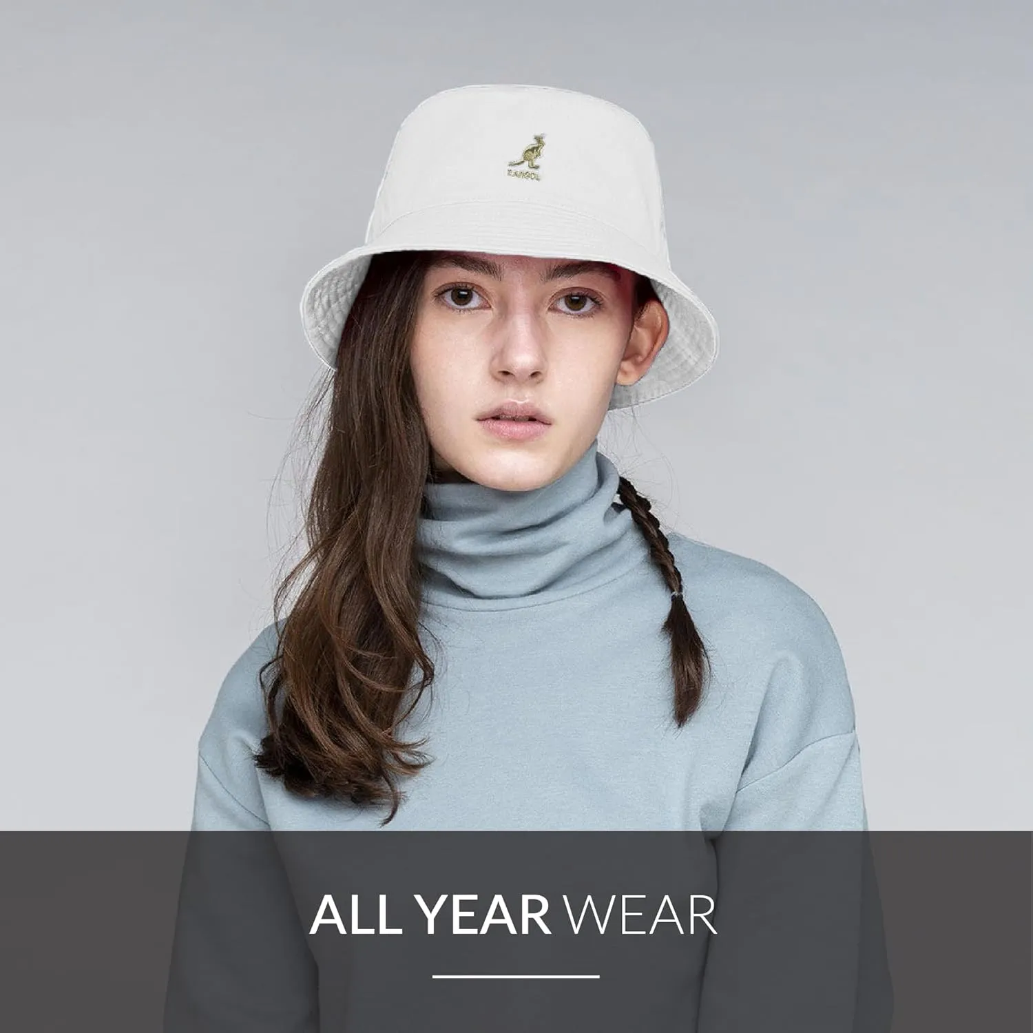 Kangol Washed Bucket Hat - Marine Teal/XL