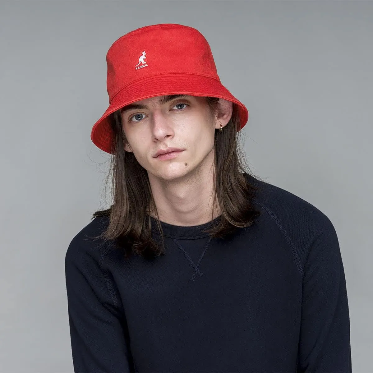 Kangol Washed Bucket Hat - Marine Teal/XL