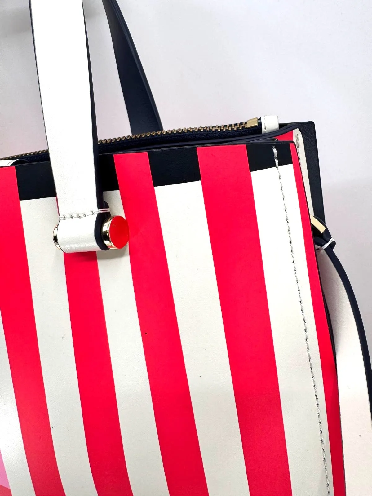 KATE SPADE NY ARBOUR HILL FLAGSTRIPE SATCHEL BAG