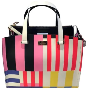 KATE SPADE NY ARBOUR HILL FLAGSTRIPE SATCHEL BAG