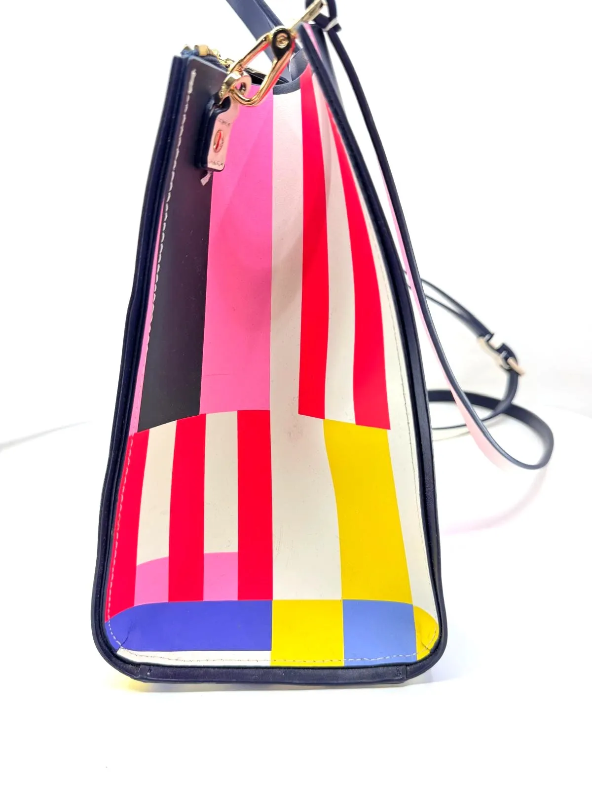 KATE SPADE NY ARBOUR HILL FLAGSTRIPE SATCHEL BAG