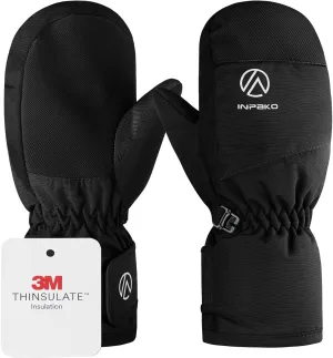Kids Ski Gloves Waterproof Winter Snow Gloves for Boys Girls Cold Weather Windproof Warm Mittens for Snowboard Sport Outdoor