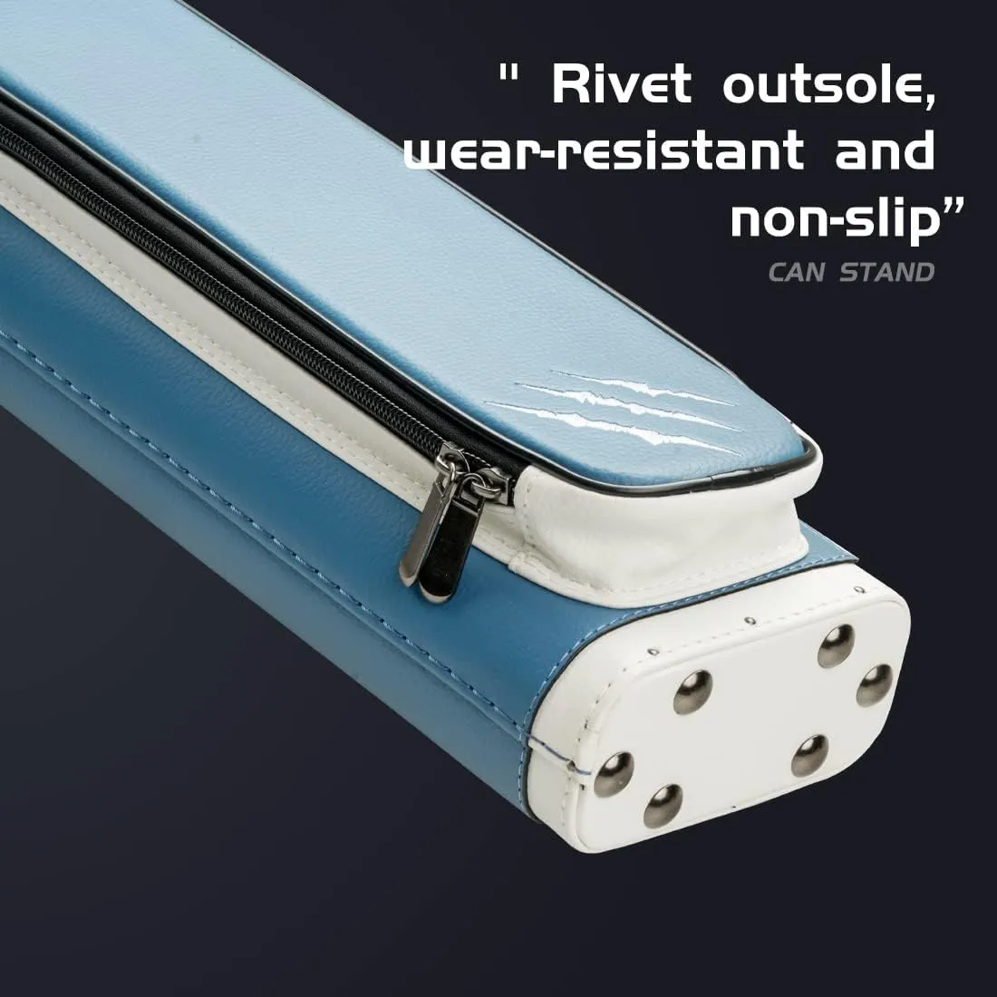 KONLLEN Billiards Case 6 Hard Holes Case Handmade 2 Butts 4 Bag Accessories 6 Colors