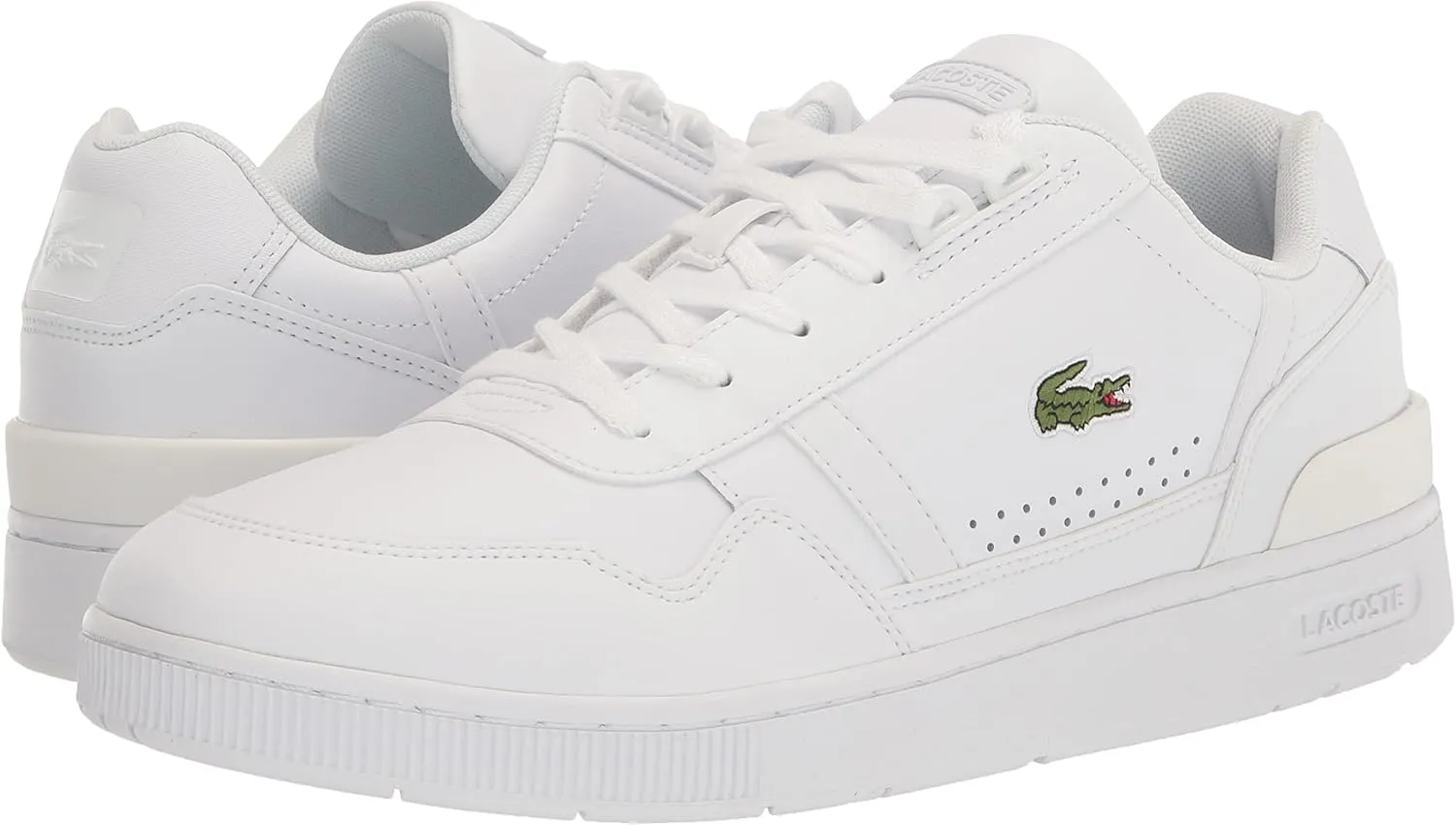 Lacoste Men's T Clip Multicolor Leather & Suede Sneaker
