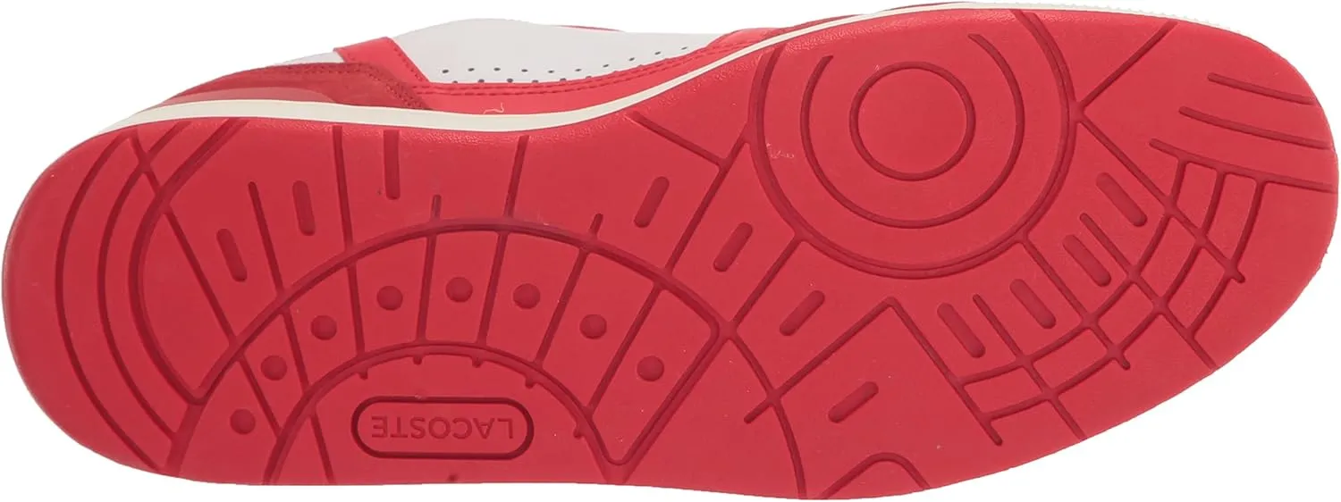 Lacoste Men's T Clip Multicolor Leather & Suede Sneaker