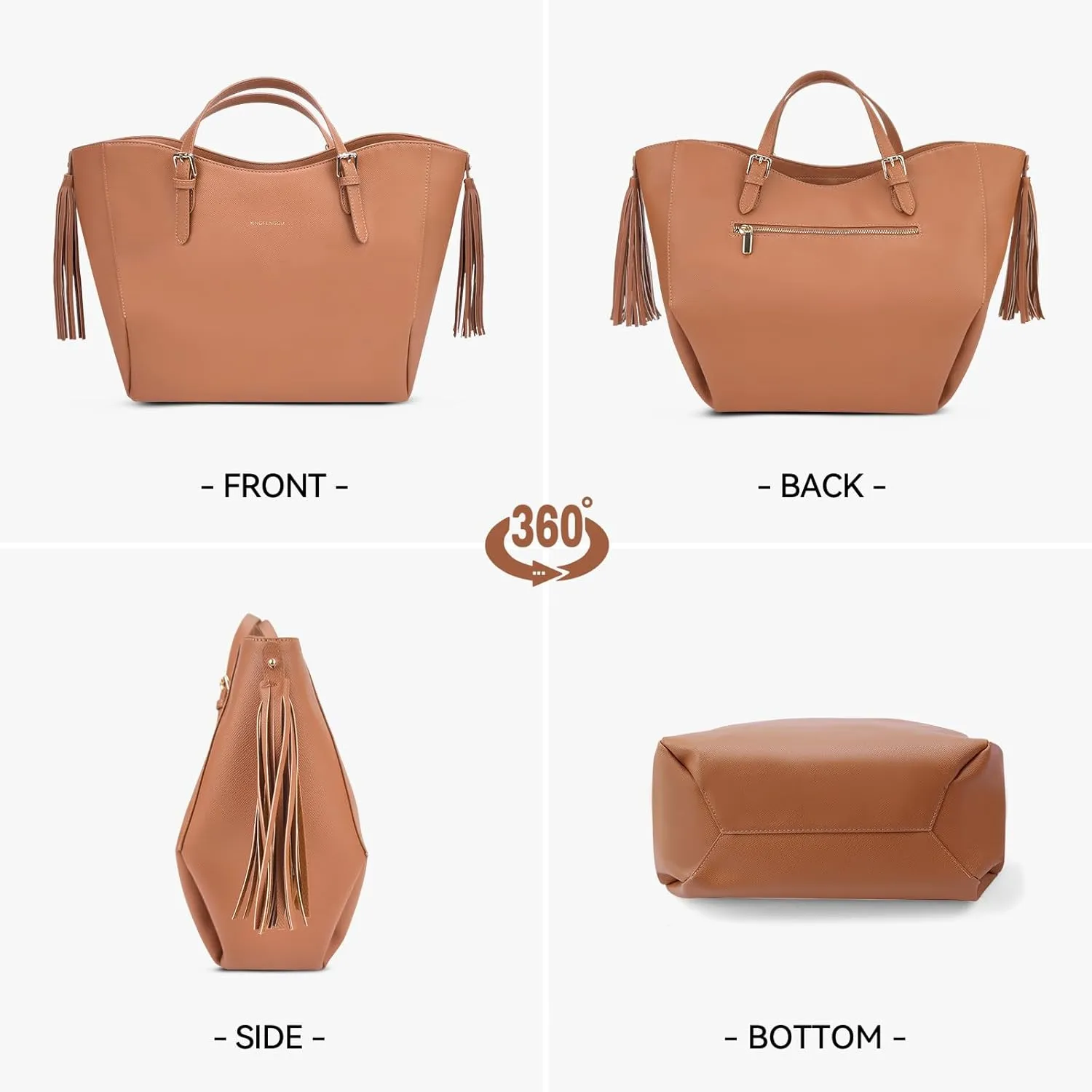 Large Leather Tote Bag Purse For Women, Handbags For Women Work, Hobo Bags 2024.