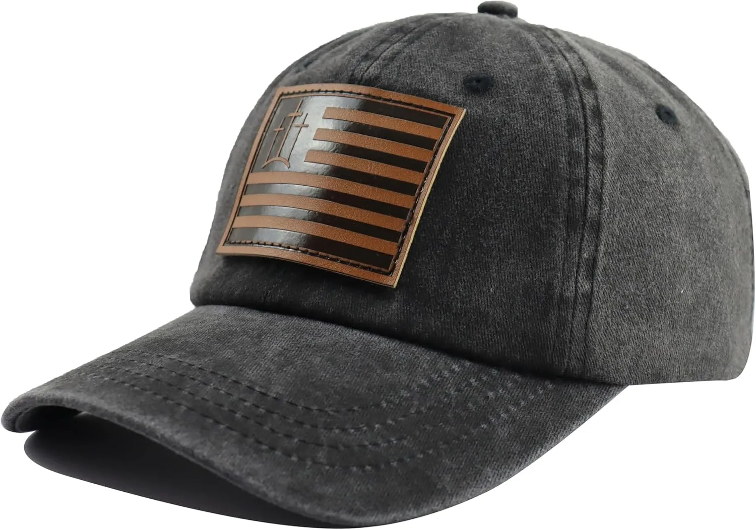 Leather Jesus Hats for Men Women, Religious Gifts for Women Men, Adjustable Embroidered Cotton Christian Baseball Cap