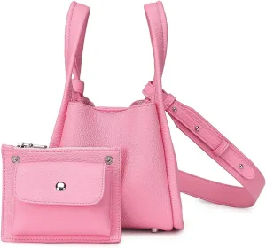 Leather Tote Bag Slouchy Handbag with Zipper Stylish for Women's